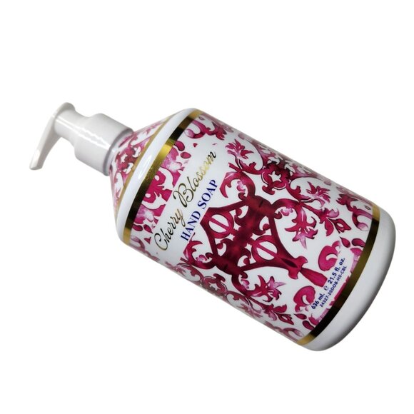 Home & Body Co Dolce Brezza Cherry Blossom Hand Soap 21.5 fl oz 636 ml Pink Gold - Picture 2 of 4